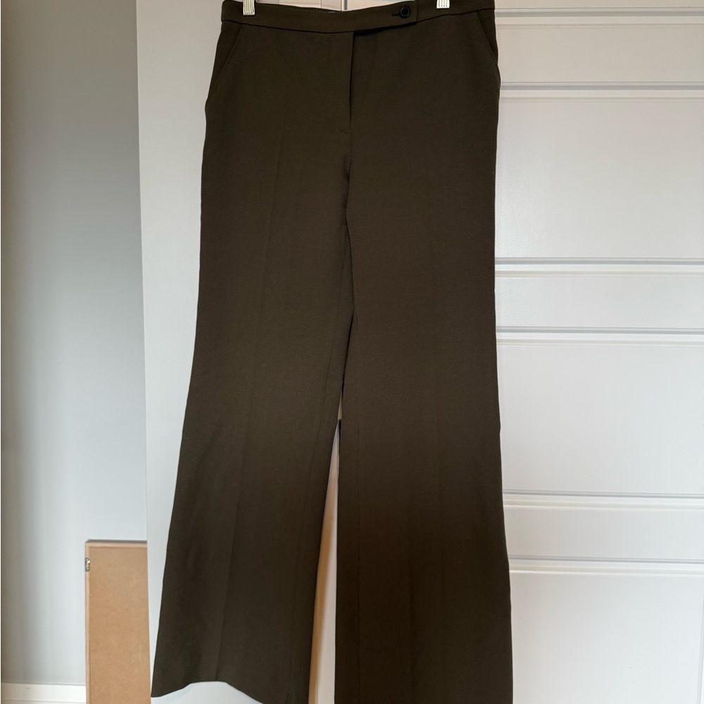 Elegant Olive Green Women's Pants